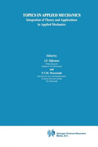 Książka Topics in Applied Mechanics J. F. Dijksman