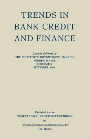 Kniha Trends in Bank Credit and Finance Tj. Greidanus