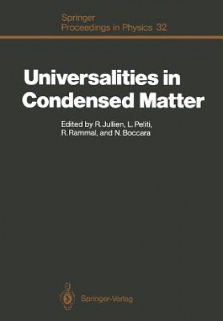 Kniha Universalities in Condensed Matter Nino Boccara