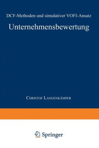 Książka Unternehmensbewertung Christof Langenkamper