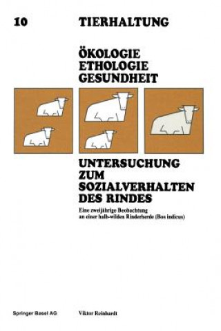 Книга Untersuchung Zum Sozialverhalten Des Rindes Peter Ed. Reinhardt