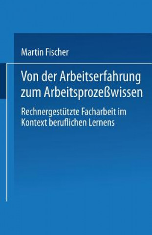 Könyv Von Der Arbeitserfahrung Zum Arbeitsproze wissen Heinz-Martin Fischer