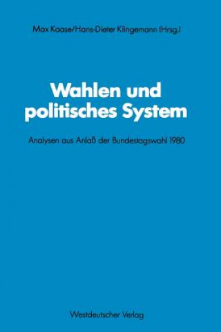 Könyv Wahlen Und Politisches System Max Kaase