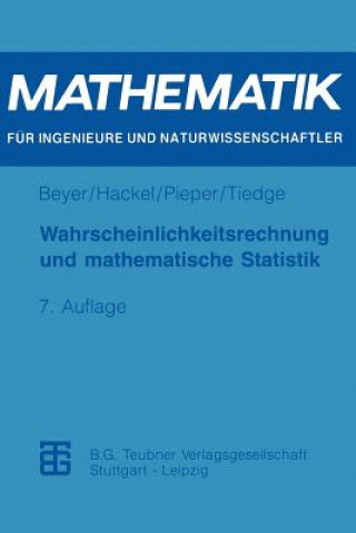 Książka Wahrscheinlichkeitsrechnung Und Mathematische Statistik Jurgen Tiedge