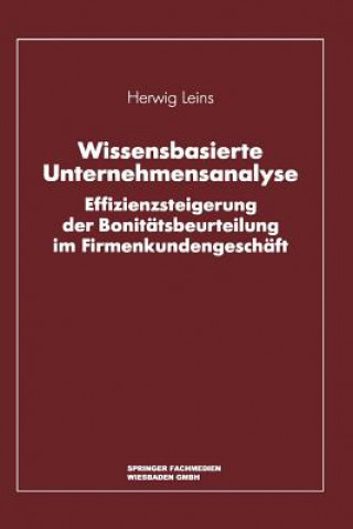 Kniha Wissensbasierte Unternehmensanalyse Herwig Leins