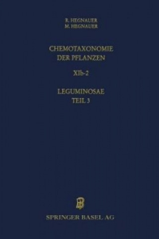 Kniha Chemotaxonomie der Pflanzen HEGNAUER  MINIE