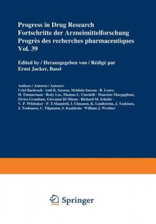 Kniha Progress in Drug Research / Fortschritte der Arzneimittelforschung / Progres des recherches pharmaceutiques JUCKER