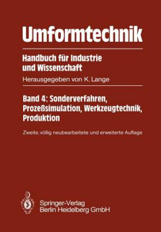 Kniha Umformtechnik Handbuch fur Industrie und Wissenschaft LANGE  KURT