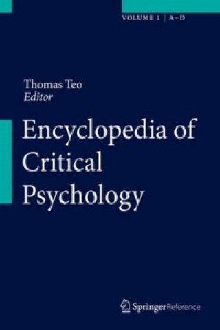 Book Encyclopedia of Critical Psychology Thomas Teo