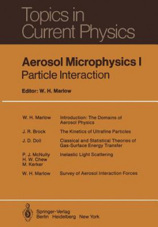 Könyv Aerosol Microphysics I W. H. Marlow
