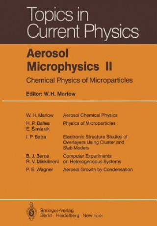 Könyv Aerosol Microphysics II W. H. Marlow