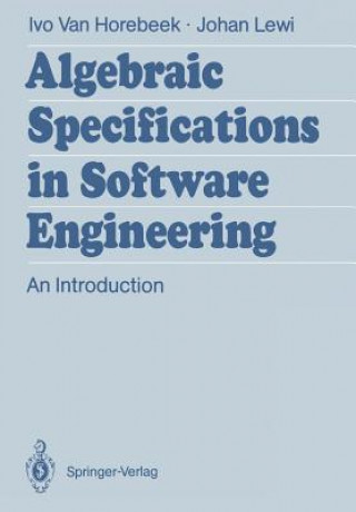 Könyv Algebraic Specifications in Software Engineering Johan Lewi