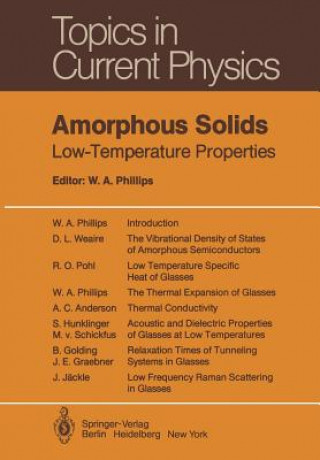 Könyv Amorphous Solids William A. Phillips