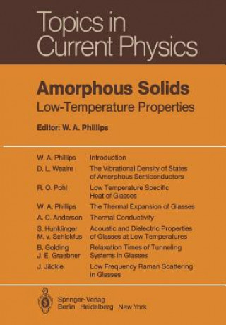 Knjiga Amorphous Solids William A. Phillips