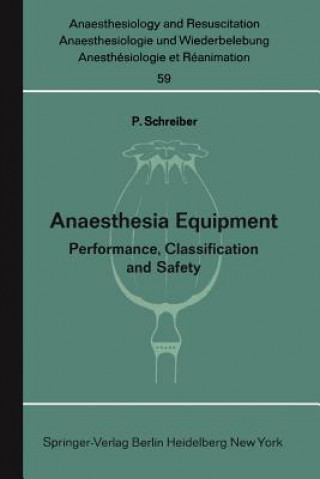 Kniha Anaesthesia Equipment P. Schreiber