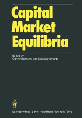 Kniha Capital Market Equilibria Günter Bamberg