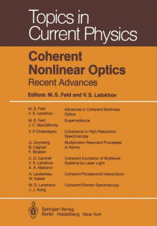 Kniha Coherent Nonlinear Optics M. S. Feld