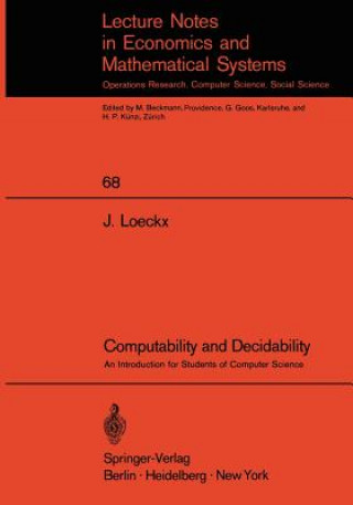 Könyv Computability and Decidability Jacques Loeckx