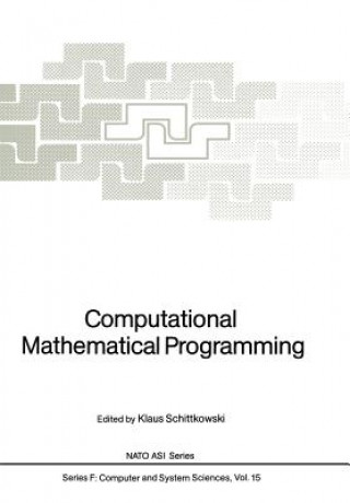 Kniha Computational Mathematical Programming Klaus Schittkowski