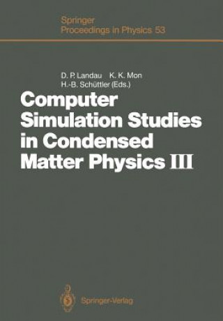 Książka Computer Simulation Studies in Condensed Matter Physics III David P. Landau