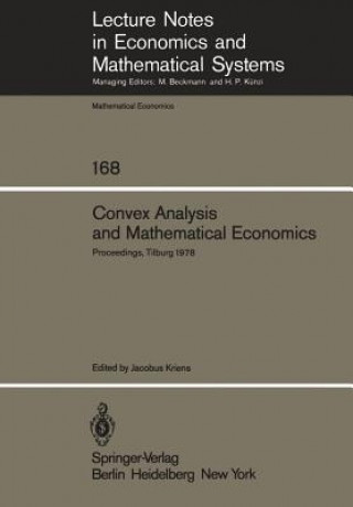 Książka Convex Analysis and Mathematical Economics J. Kriens