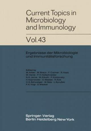 Könyv Current Topics in Microbiology and Immunology / Ergebnisse der Mikrobiologie und Immunitatsforschung H. Koprowski