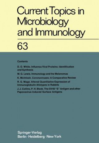 Carte Current Topics in Microbiology and Immunology / Ergebnisse der Mikrobiologie und Immunitatsforschung H. G. Schweiger
