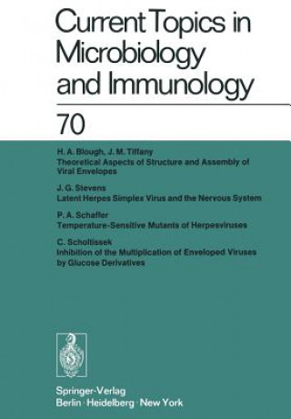 Kniha Current Topics in Microbiology and Immunology / Ergebnisse der Mikrobiologie und Immunitatsforschung H. G. Schweiger