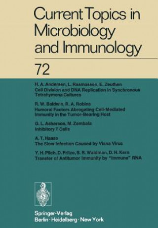 Kniha Current Topics in Microbiology and Immunology / Ergebnisse der Mikrobiologie und Immunitatsforschung H. G. Schweiger