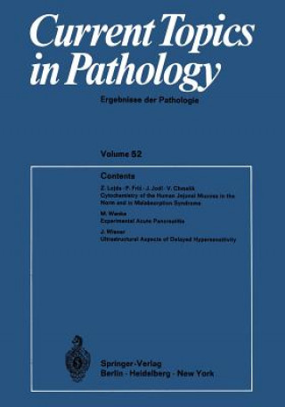 Livre Current Topics in Pathology C.E. Hedinger