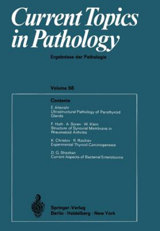 Livre Current Topics in Pathology / Ergebnisse der Pathologie Hans-W. Altmann