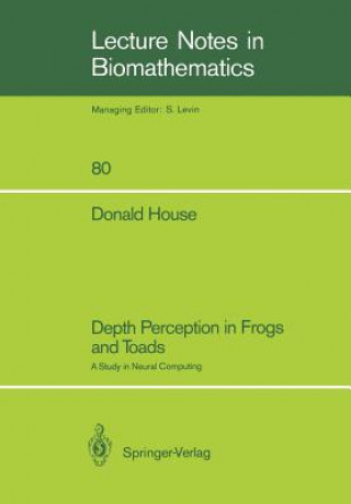 Kniha Depth Perception in Frogs and Toads Donald House