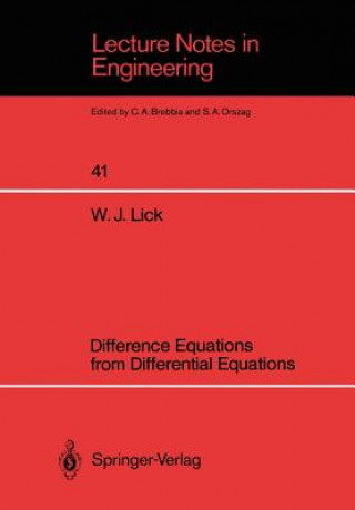 Kniha Difference Equations from Differential Equations Wilbert J. Lick