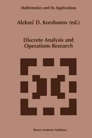Könyv Discrete Analysis and Operations Research Alekseii D. Korshunov