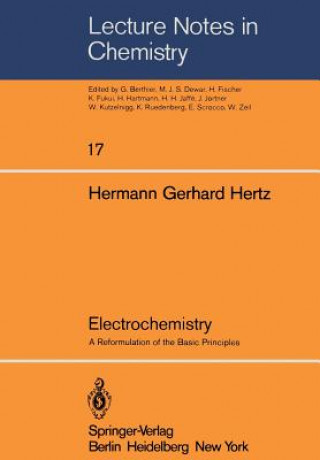 Książka Electrochemistry H. G. Hertz