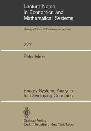 Kniha Energy Systems Analysis for Developing Countries Peter Meier