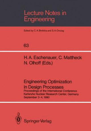 Könyv Engineering Optimization in Design Processes Hans A. Eschenauer