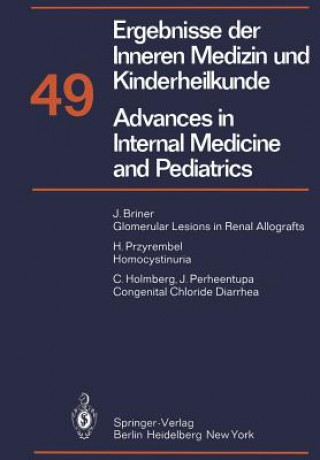 Kniha Ergebnisse der Inneren Medizin und Kinderheilkunde / Advances in Internal Medicine and Pediatrics A. Prader