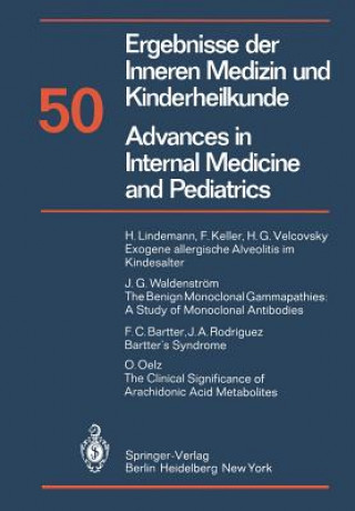 Książka Ergebnisse der Inneren Medizin und Kinderheilkunde / Advances in Internal Medicine and Pediatrics A. Prader