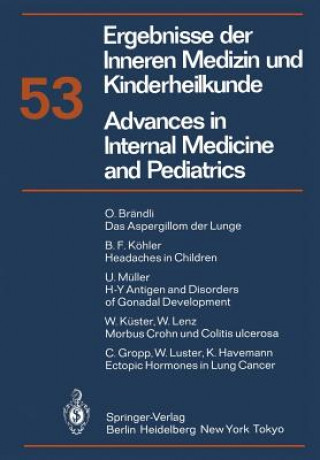 Könyv Ergebnisse der Inneren Medizin und Kinderheilkunde/Advances in Internal Medicine and Pediatrics A. Prader
