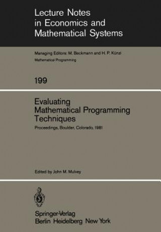 Knjiga Evaluating Mathematical Programming Techniques J. M. Mulvey