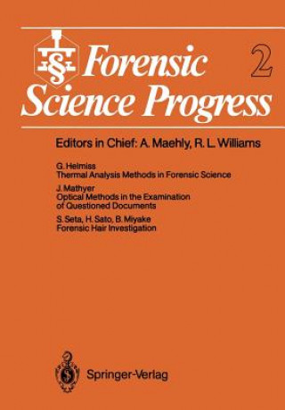 Knjiga Forensic Science Progress Günter Hellmiss