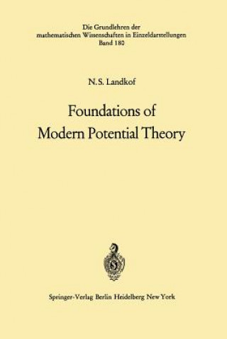 Carte Foundations of Modern Potential Theory Naum S. Landkof