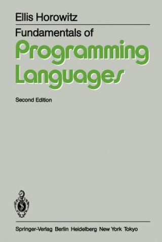 Könyv Fundamentals of Programming Languages Ellis Horowitz