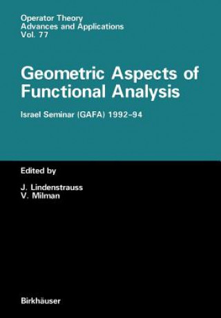 Carte Geometric Aspects of Functional Analysis Joram Lindenstrauss