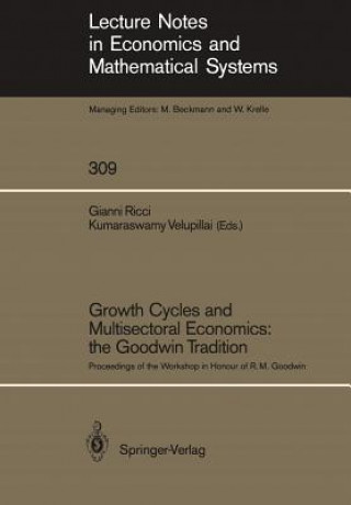 Kniha Growth Cycles and Multisectoral Economics: the Goodwin Tradition Kumaraswamy Velupillai