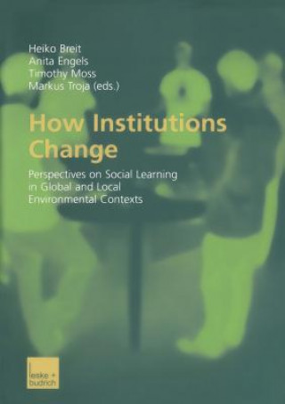 Könyv How Institutions Change Heiko Breit