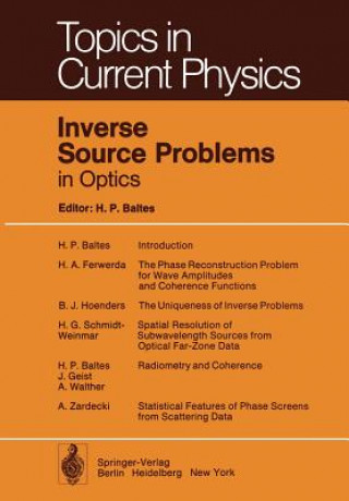 Kniha Inverse Source Problems in Optics H. P. Baltes