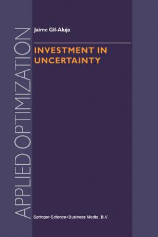 Livre Investment in Uncertainty Jaime Gil-Aluja