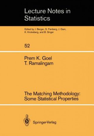 Kniha Matching Methodology: Some Statistical Properties Thirugnanasambandam Ramalingam